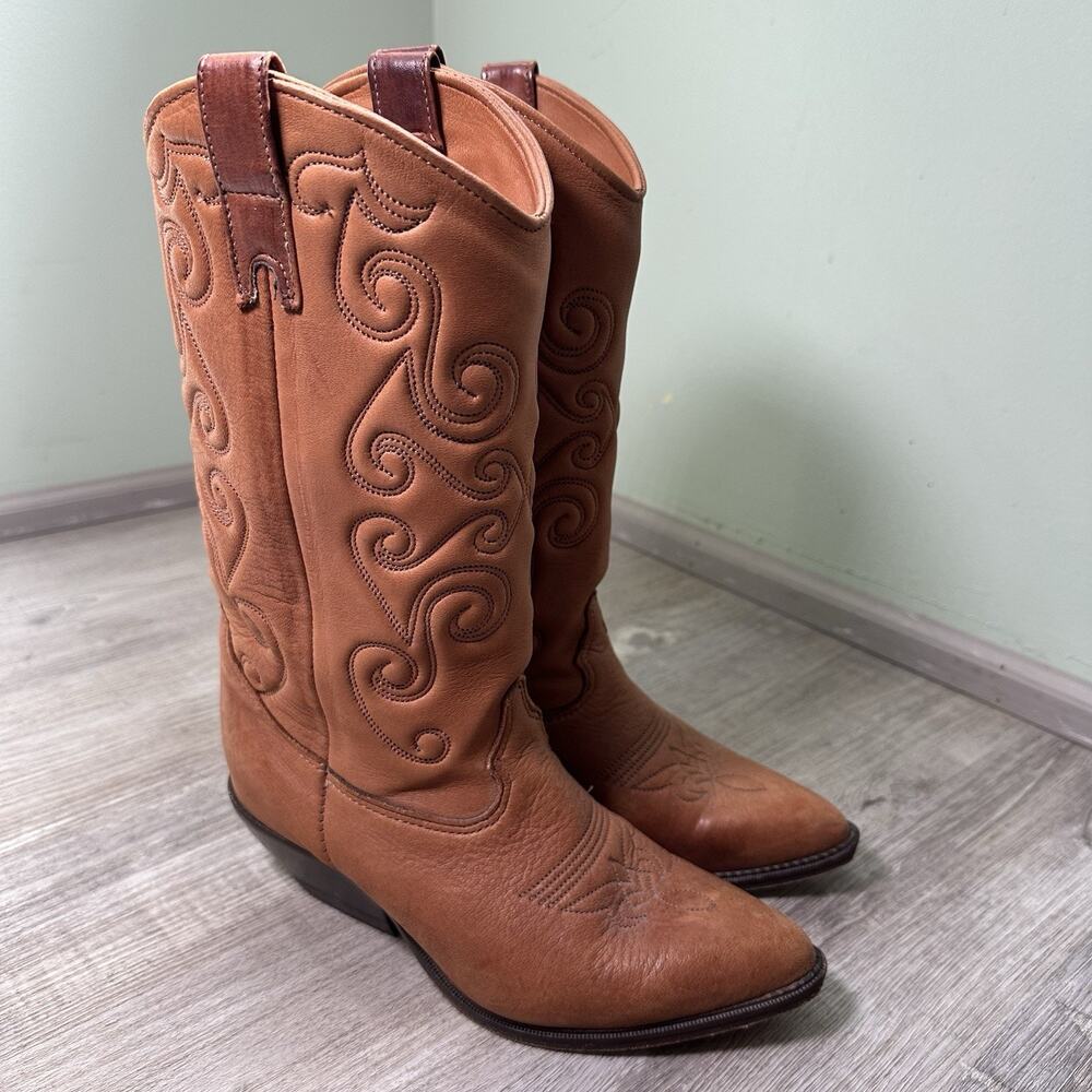 Zodiac Women’s Brown Leather Western Cowboy Boots US 6 MPN 72603